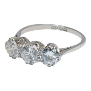 Diamond Trilogy Ring in Platinum from Plaza Jewellery - image 1