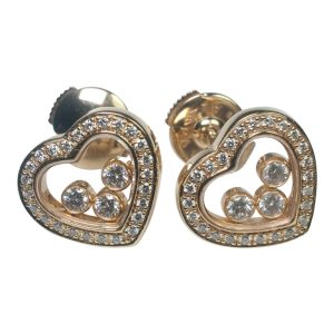 Chopard 'Happy Diamonds' and Gold Earrings