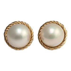 Mabe Pearl Clip Earrings