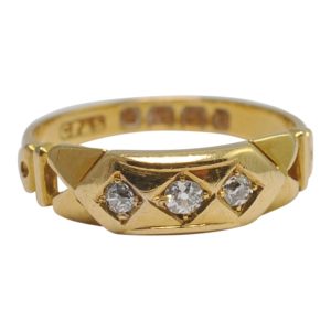 Antique Victorian Diamond 18ct Gold Ring