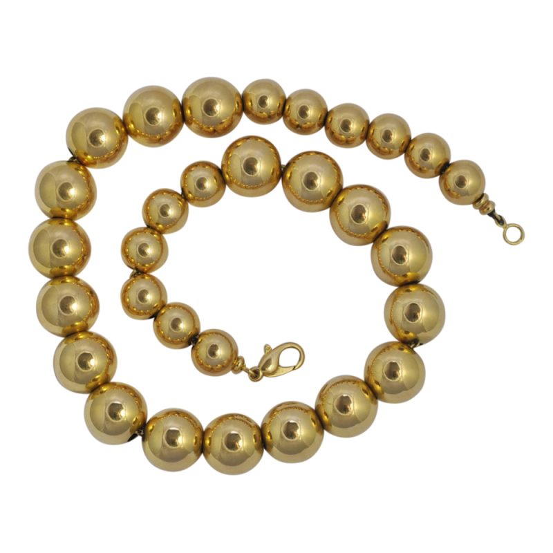 F124 GOLD BALL NECKLACE2