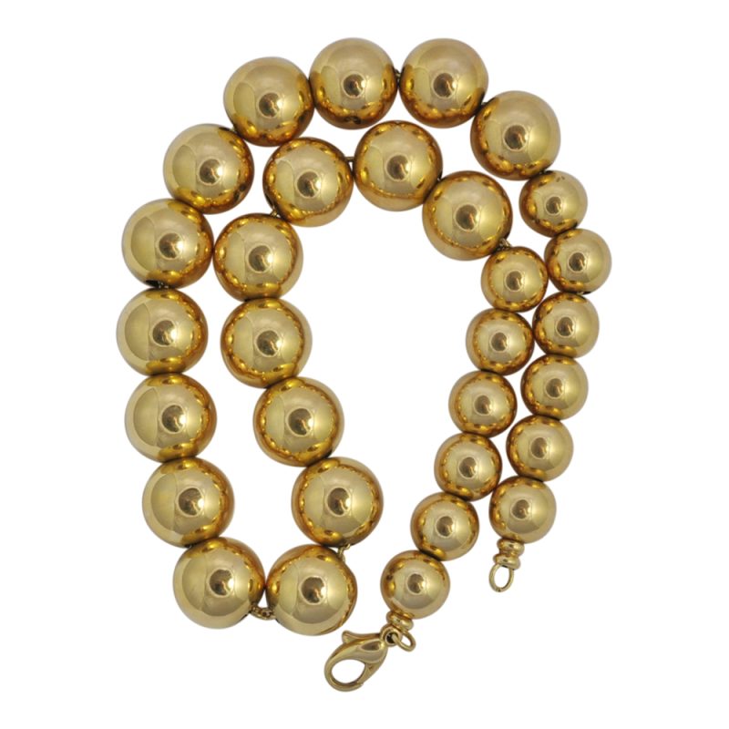 F124 GOLD BALL NECKLACE7