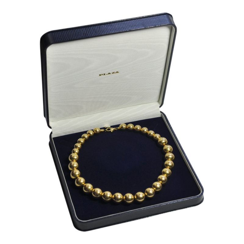 F124 GOLD BALL NECKLACE8