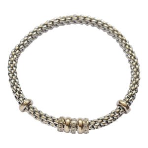 Fope Diamond Gold Flex-It Bracelet