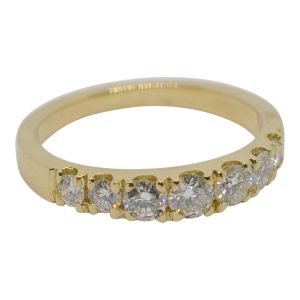 Diamond Half Eternity 18ct Gold Ring