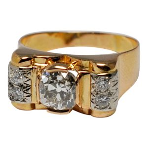 Art Deco Diamond 18ct Gold Ring