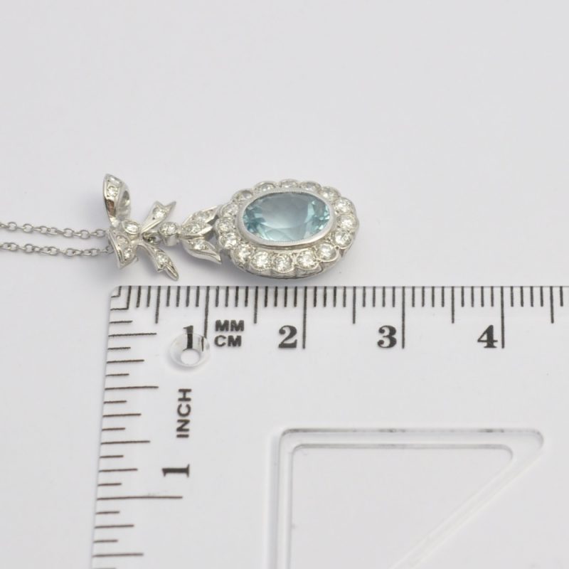J6206 AQUAMARINE DIAMOND PENDANT8