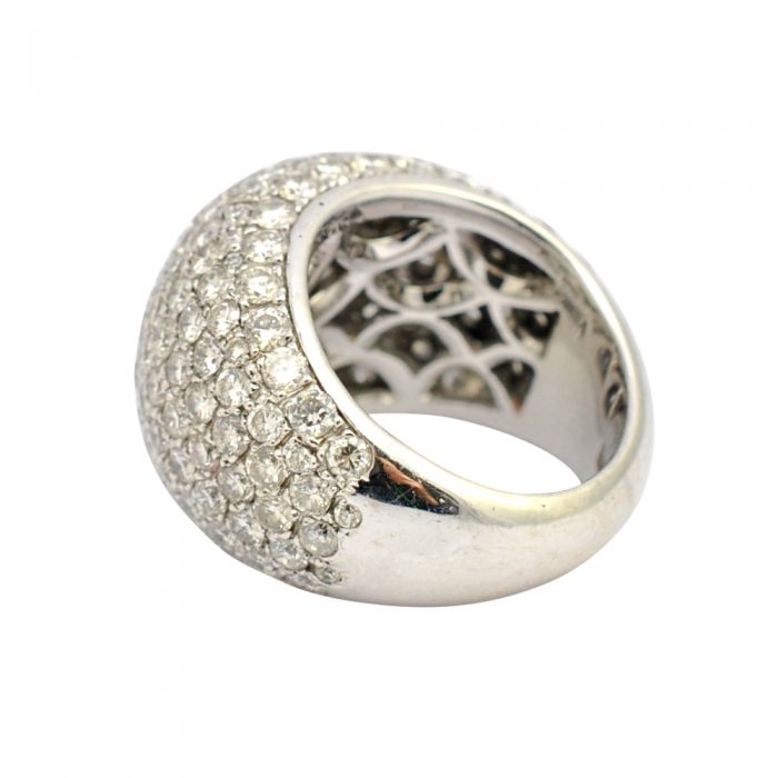 Diamond 18ct Gold Bombé Ring
