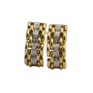18ct Gold Diamond Clip-On Earrings