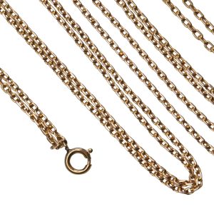 Victorian Long 18ct Gold Chain