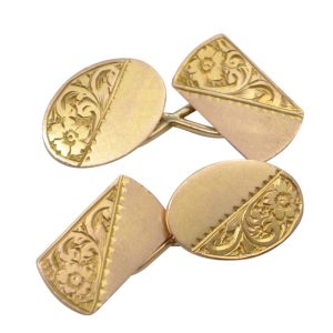 Victorian Gentleman's Gold Cufflinks