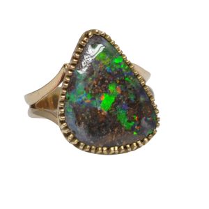 Boulder Opal 9ct Gold Dress Ring