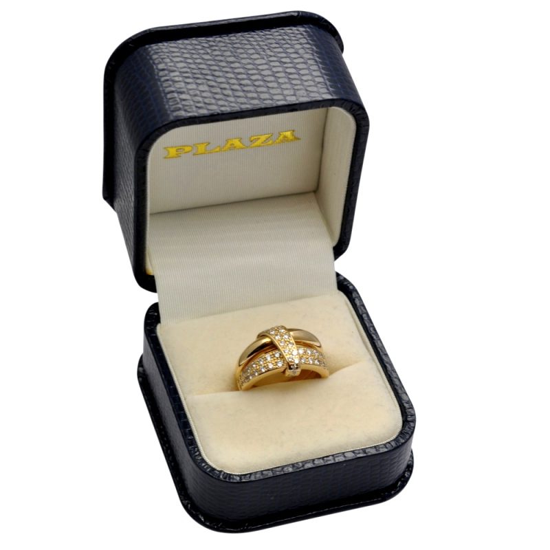 Asprey Diamond 18ct Gold Band Ring