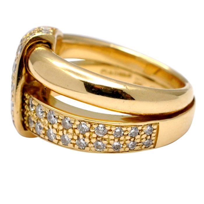 Vintage Asprey Diamond 18ct Gold Ring