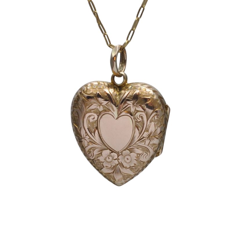 Antique Victorian Gold Locket and Chain