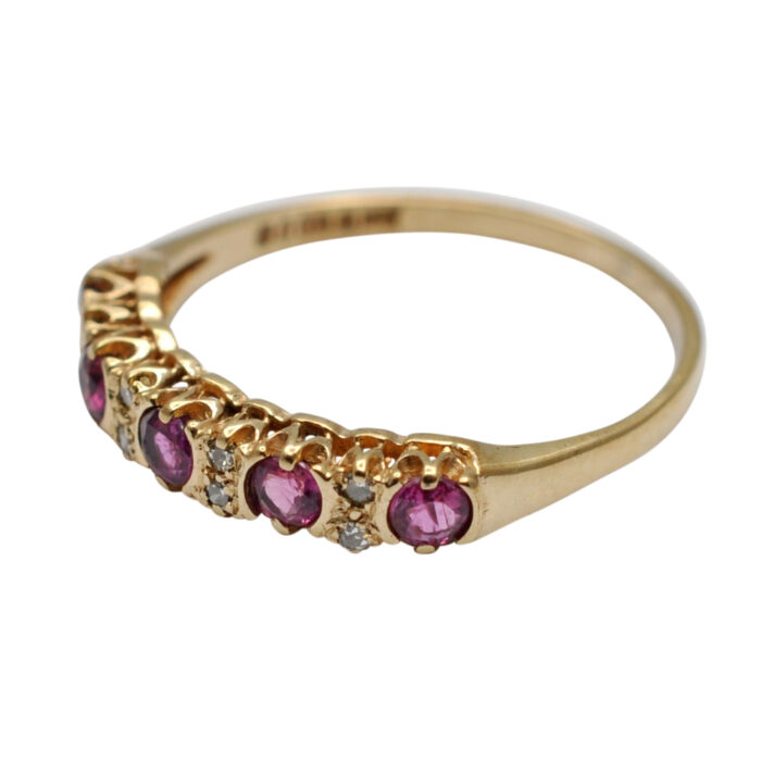 H099 PINK TOPAZ DIAMOND RING2