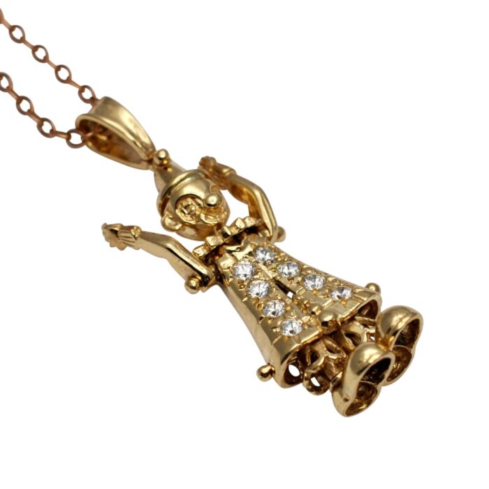 H100 DIAMOND GOLD CLOWN PENDANT6