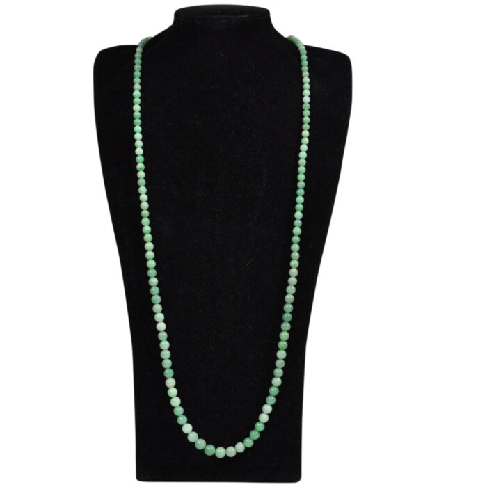 Antique Long Graduated Jade Necklace