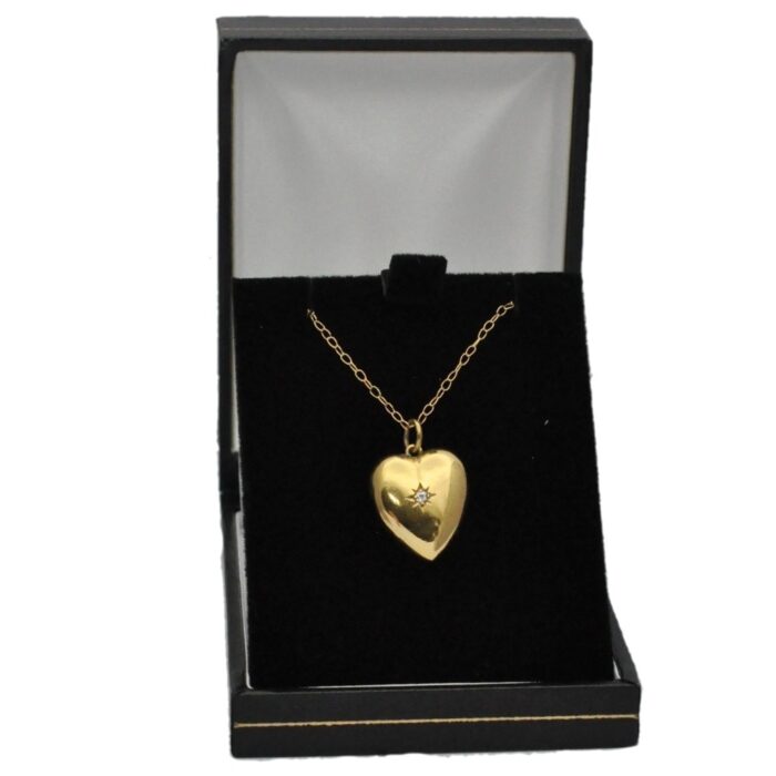 H066 82 ANTIQUE GOLD HEART PENDANT6