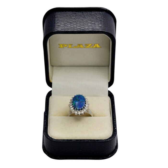 K003 BLACK OPAL DIAMOND RING7