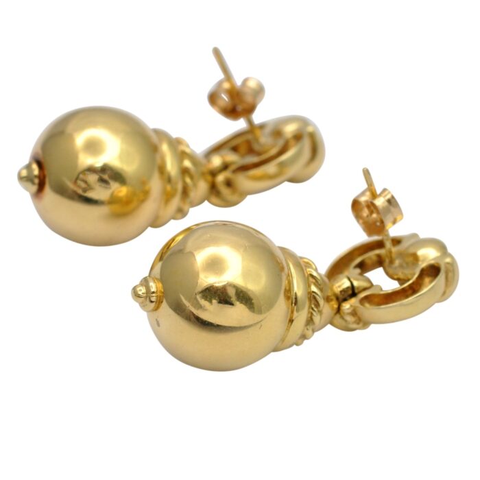 V1264 GOLD BALL DROP EARRINGS4