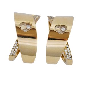 Chopard Happy Diamond 18ct Gold Earrings