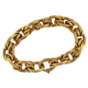 Vintage 18ct Gold Oval Link Bracelet