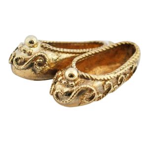 Vintage 9ct Gold Slippers Charm
