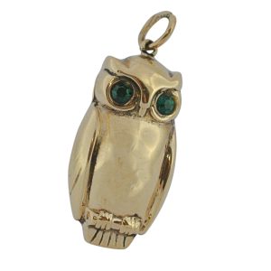 Vintage Owl 9ct Gold Charm
