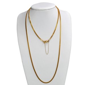 Vintage 21ct Gold Heavy Long Chain