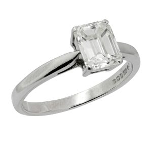 Emerald Cut 1.33ct Diamond Ring