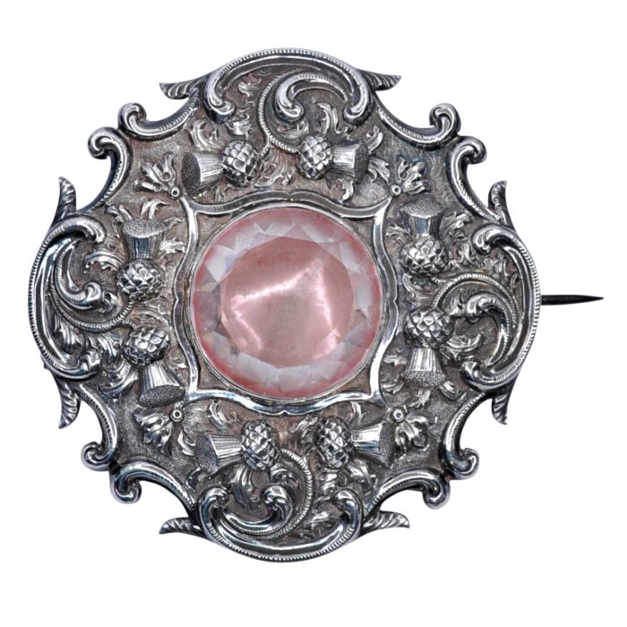 Antique Scottish Silver Kilt Brooch
