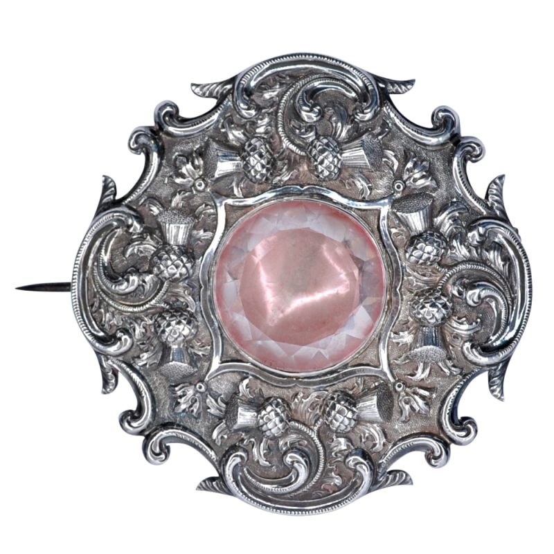 Antique Scottish Silver Kilt Brooch