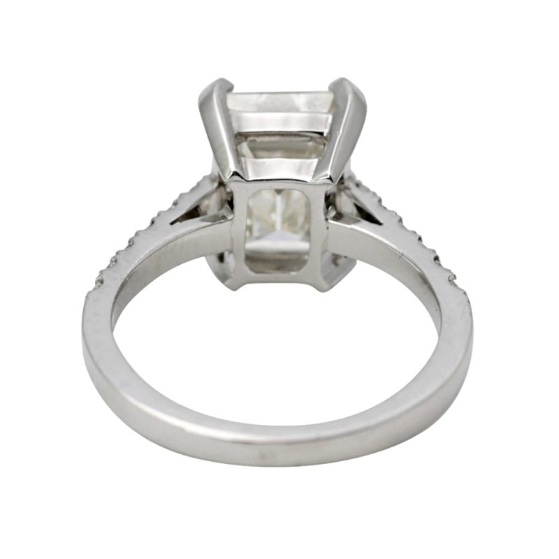 3.34ct Emerald Cut Diamond Ring