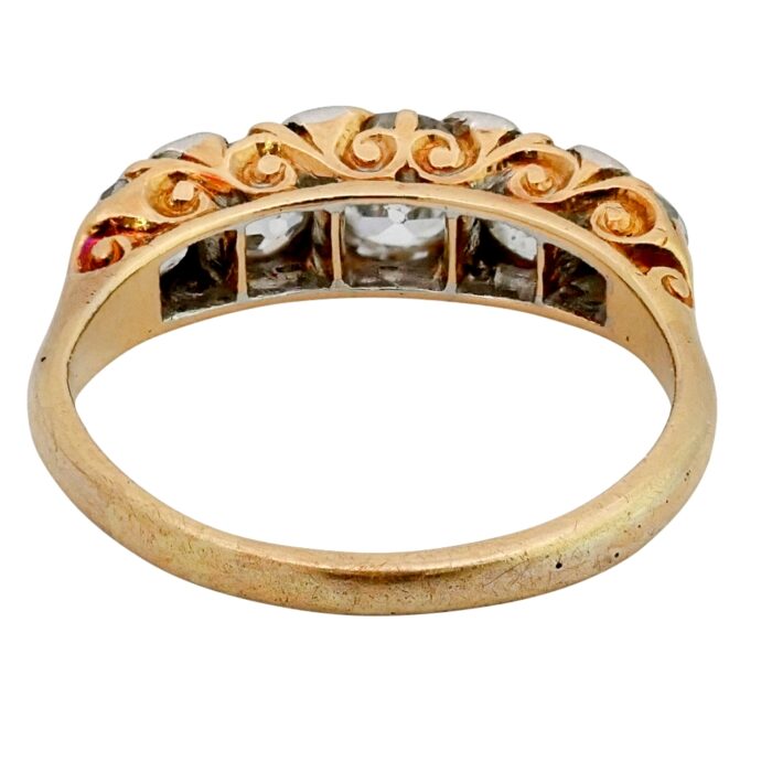 Antique Victorian 5 Stone Diamond Ring - Plaza Jewellery