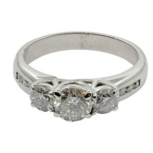 Diamond 3 Stone Engagement Ring