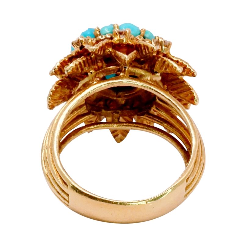 Ben Rosenfeld Turquoise Gold Ring