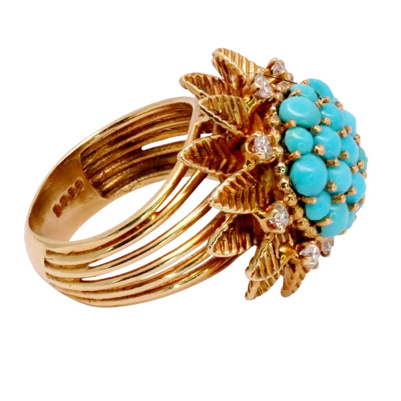 Ben Rosenfeld Turquoise Gold Ring