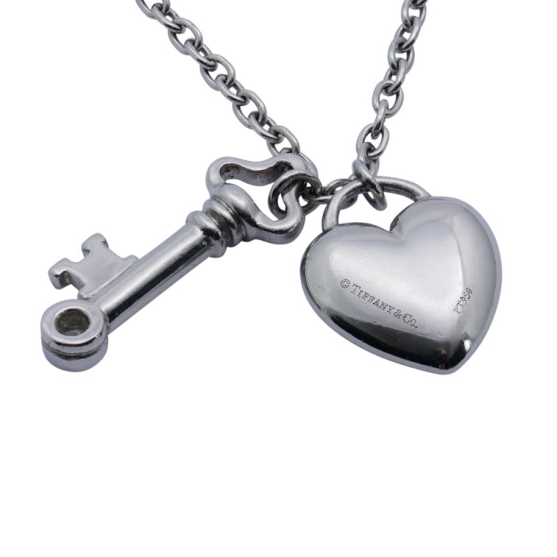 Tiffany Diamond Lock and Key Pendant