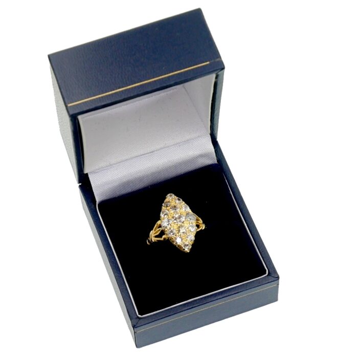 Antique Diamond Marquise Gold Ring