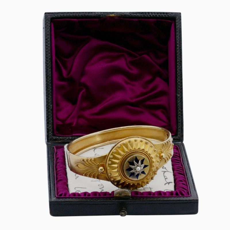 Victorian Etruscan Revival Gold Bracelet