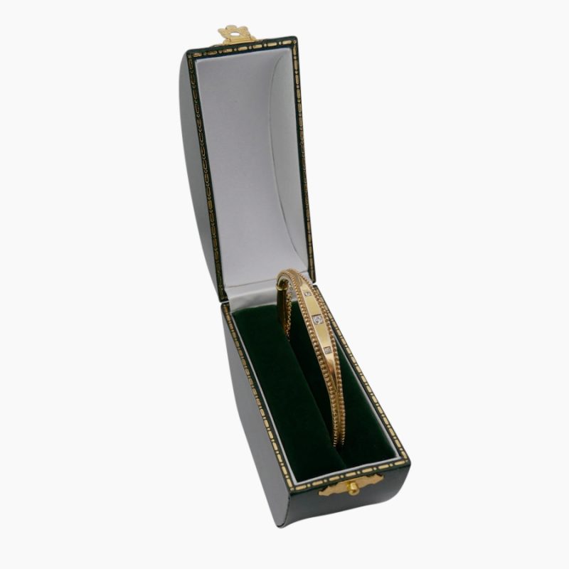 Victorian 15ct Gold Diamond Bangle