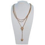 Victorian Long Gold Chain With Slider