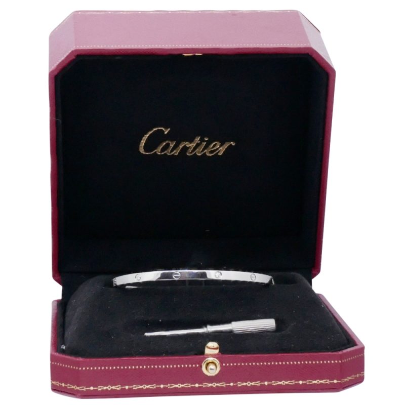 Cartier White Gold Mini Love Bangle