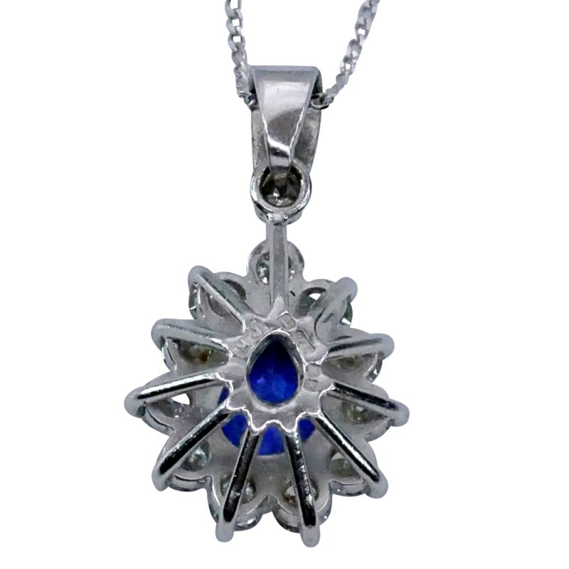 Vintage Sapphire and Diamond Pendant