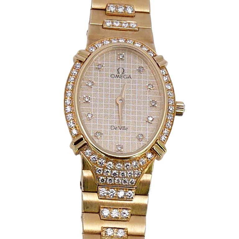 Omega DeVille Ladies Gold Diamond Watch Plaza Jewellery English omega-deville-ladies-gold-diamond-watch-plaza-jewellery-english