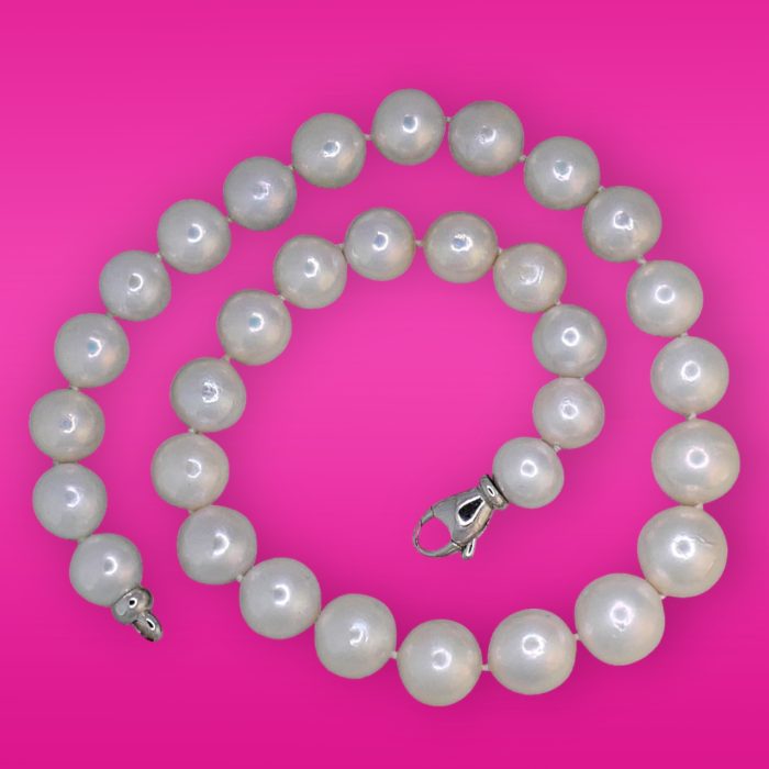 Large White Freshwater Pearl Necklace