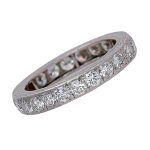 Art Deco Diamond Platinum Eternity Ring
