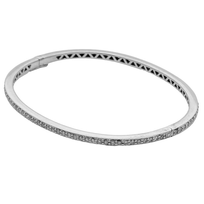 Diamond Set Gold Bangle