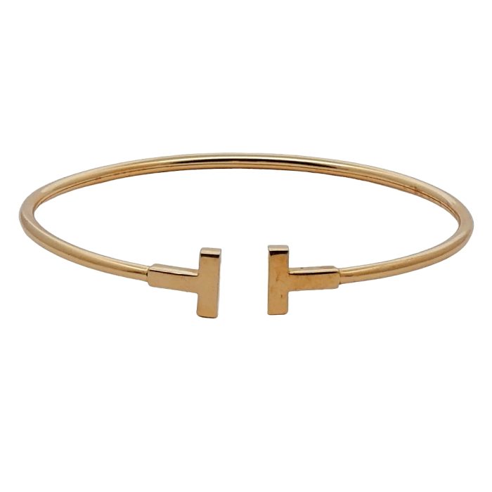 Tiffany Gold T Bangle